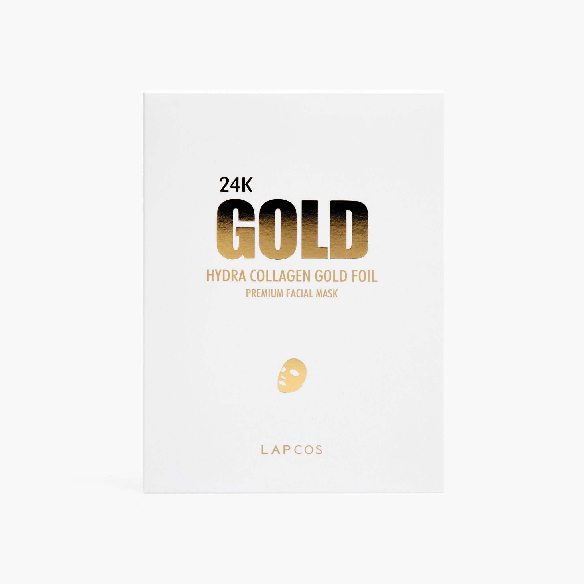 Lapcos 24K Gold Collagen Face Mask - hydrożelowa maska ujędrniająca z koloidalnym złotem i kolagenem 25 g