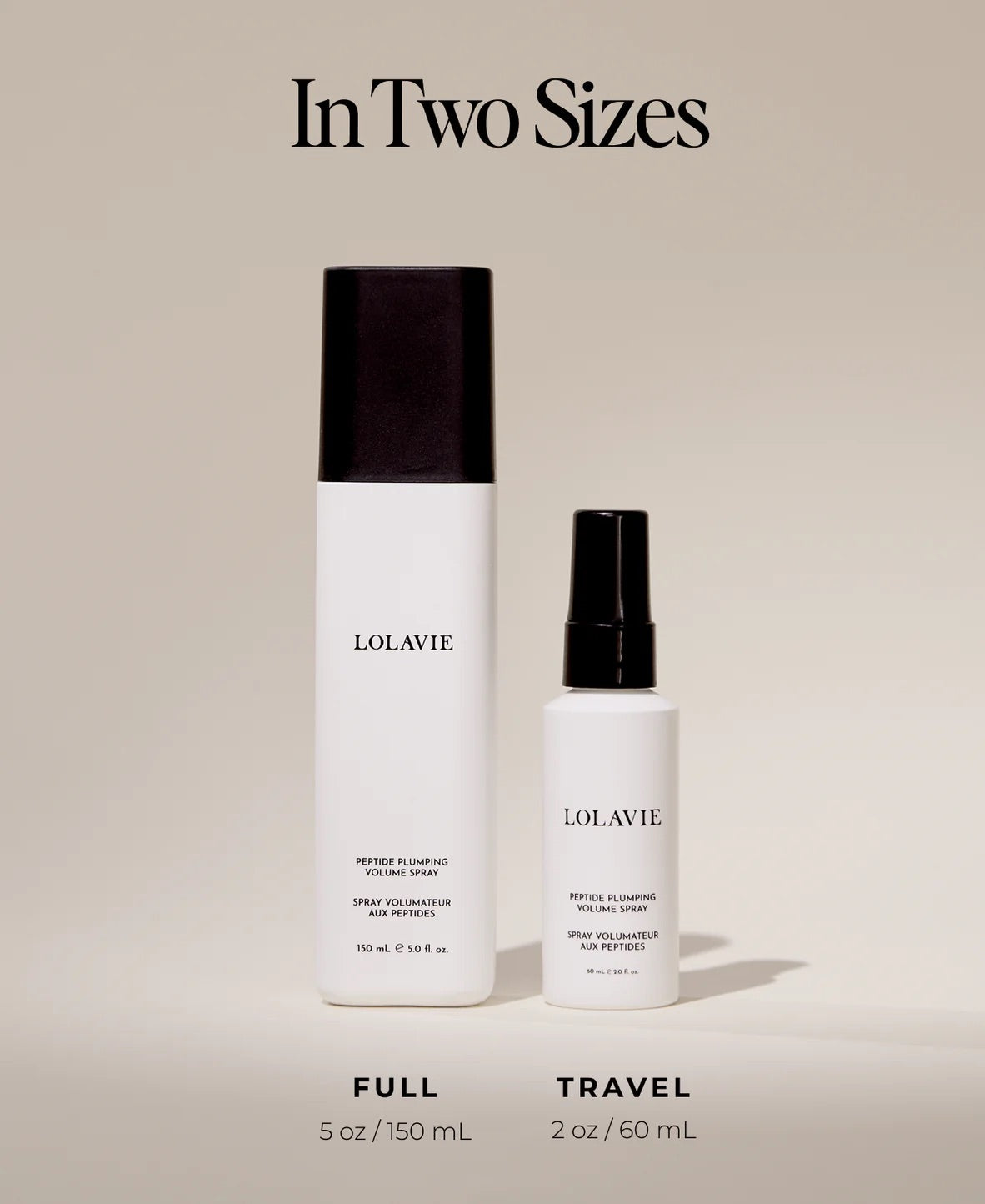 LolaVie Peptide Plumping Spray - lekki spray zwiększający objętość z peptydami grochu