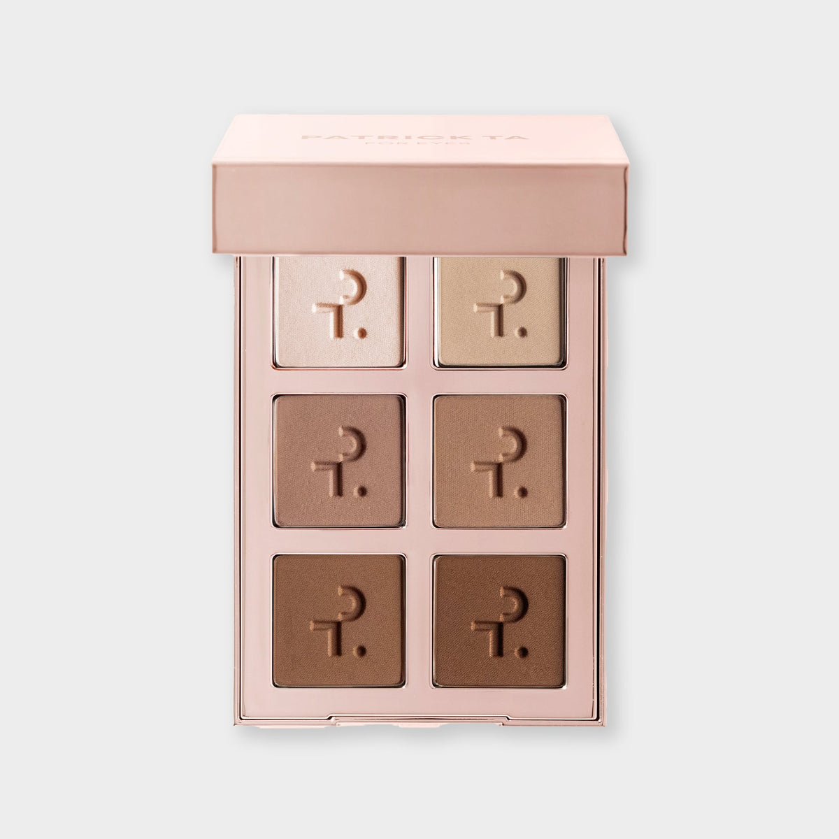 Patrick Ta Major Dimension Essential Artistry Edit Eyeshadow Palette Light - otwarta paleta sześciu matowych cieni | Ellemania