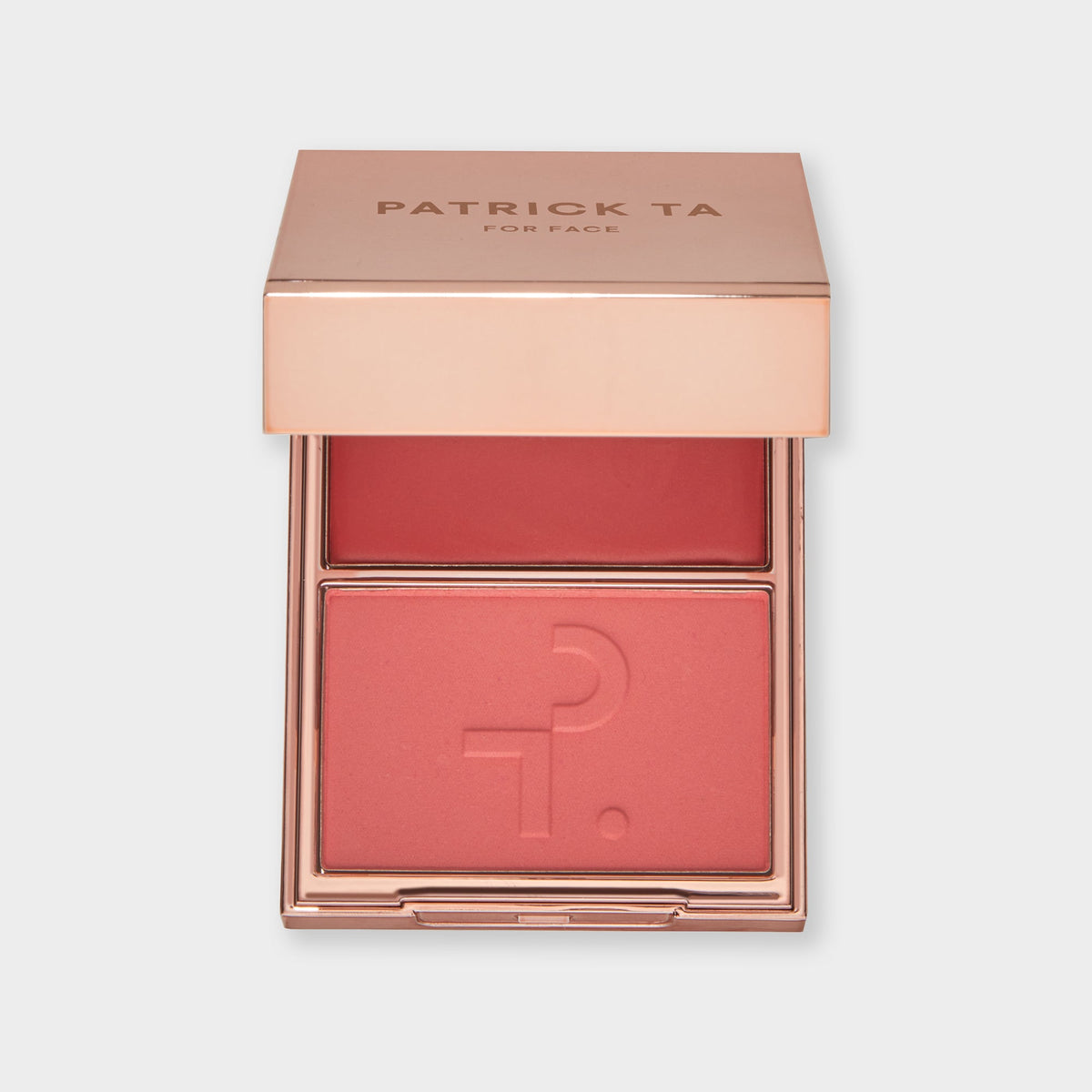 Patrick Ta Major Headlines Double-Take Crème & Powder Blush Duo She's That Girl - otwarty kompakt z kremowym i pudrowym różem | Ellemania