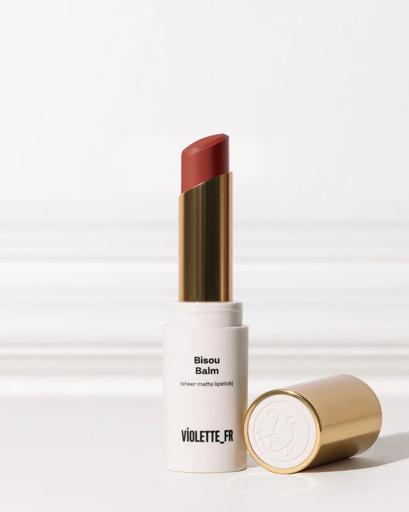 Violette FR Bisou Balm Sheer Matte Lipstick - matowa pomadka-balsam do ust z efektem rozmycia 2,5 g