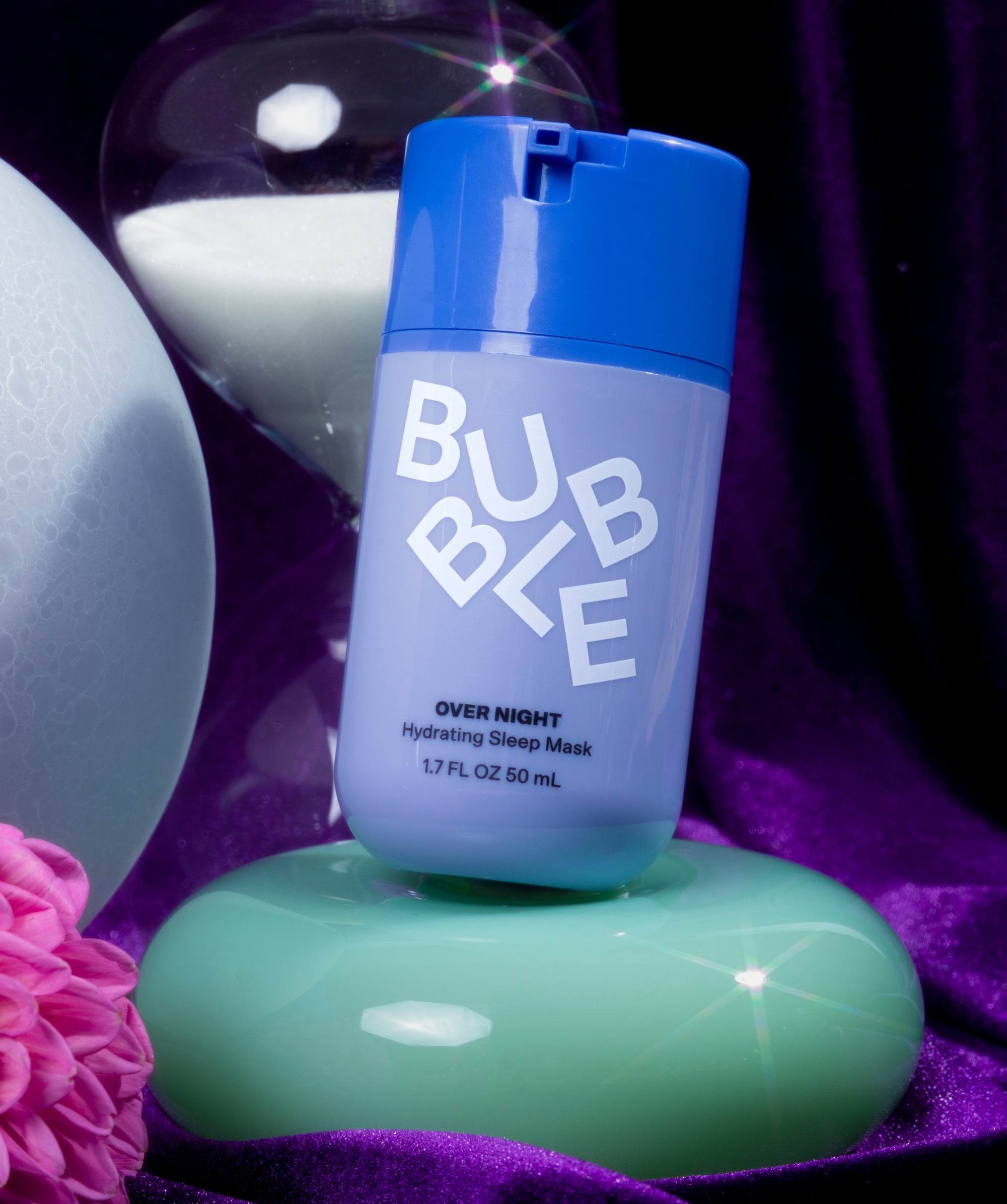 Bubble Over Night Sleep Mask - nawilżająca kremowa maska na noc z kwasami i Sodium PCA 50 ml