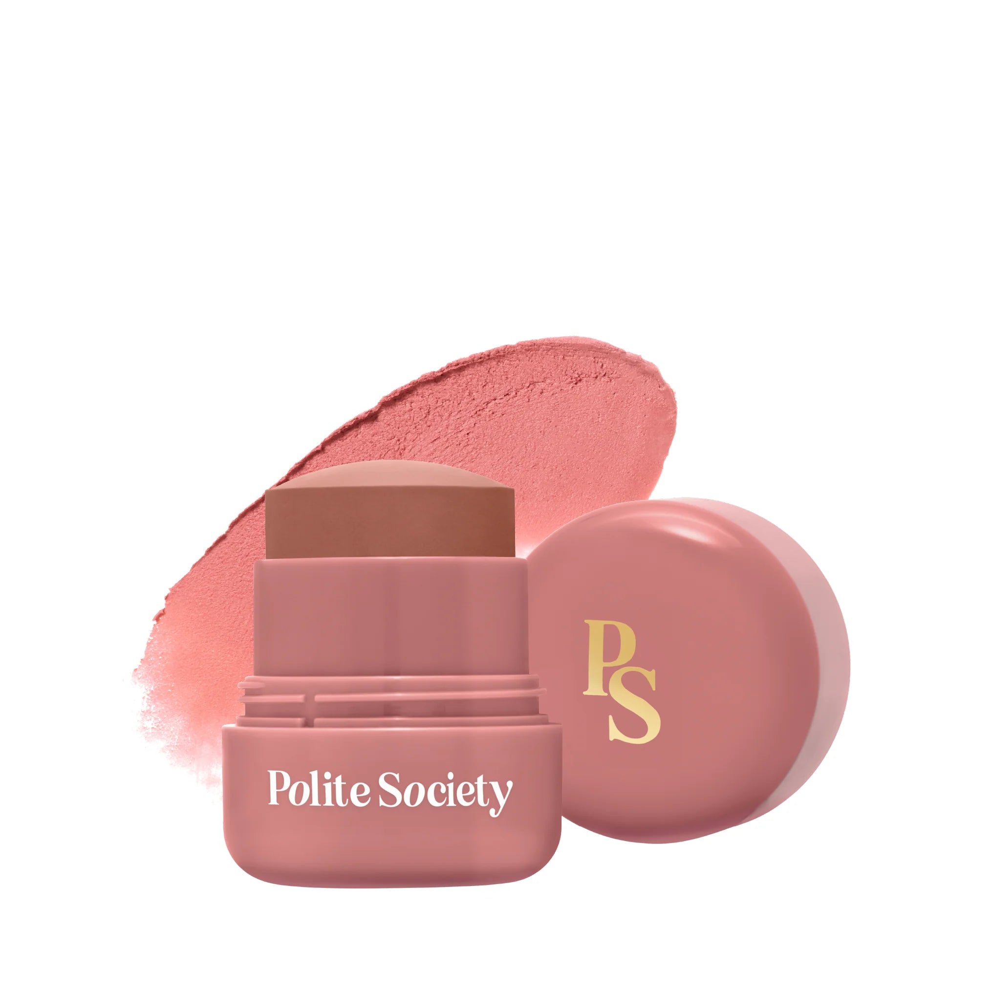 Polite Society Go Flush Pops Powder Blush Stick - różowy pudrowy róż w sztyfcie o hybrydowej formule 9 g