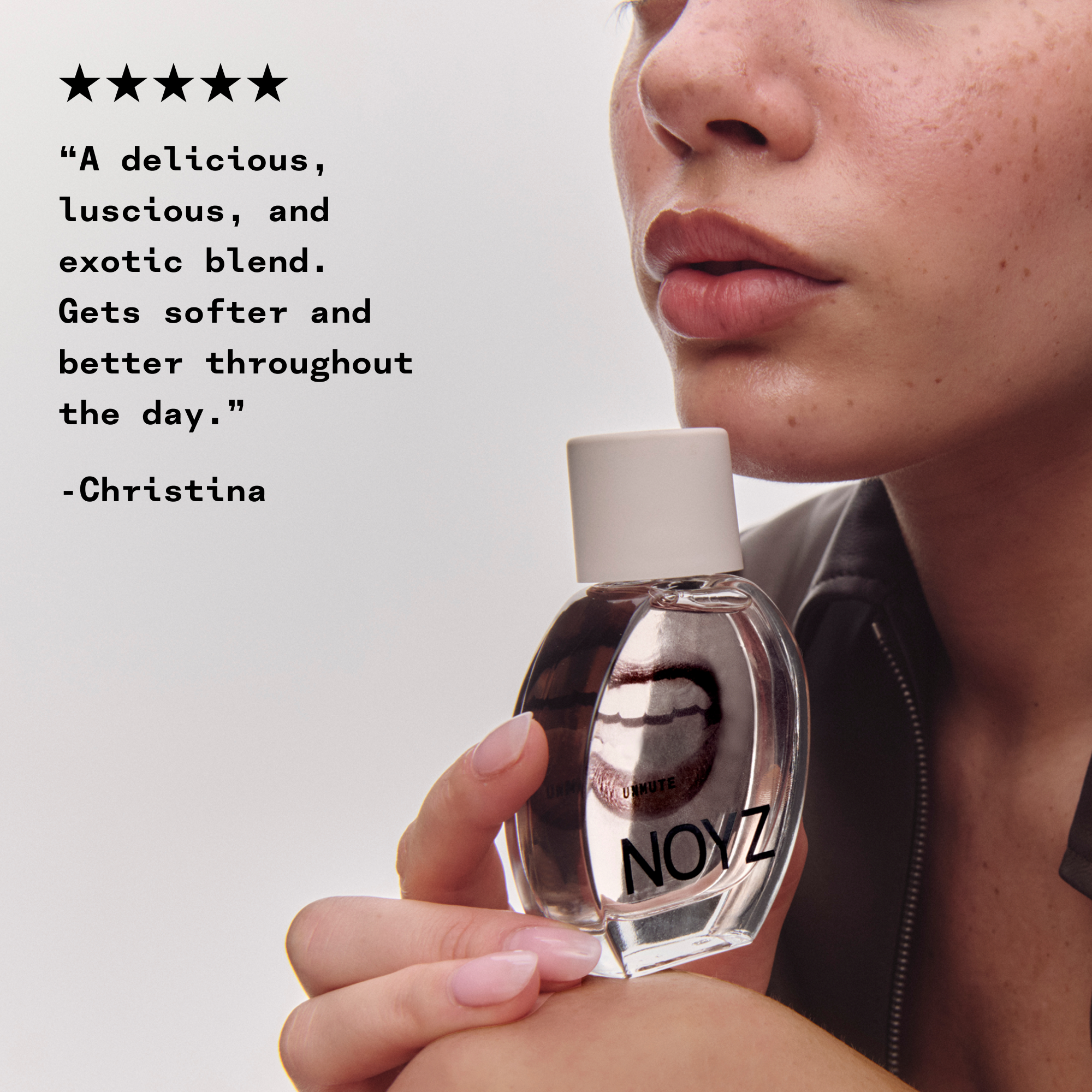 NOYZ Unmute Eau de Parfum Unisex Fragrance - woody amber gourmand with vanilla and cinnamon 15 ml