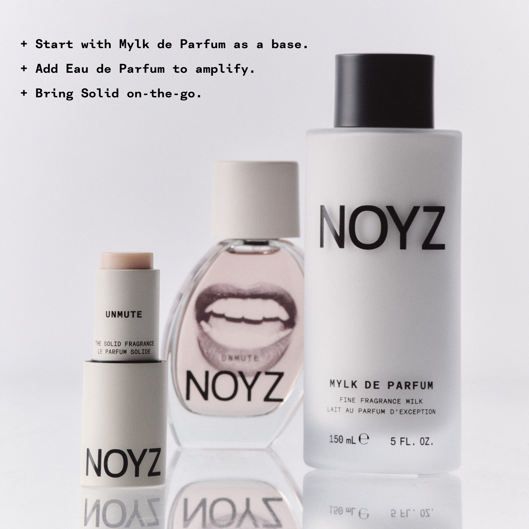 NOYZ Unmute Eau de Parfum Unisex Fragrance - woody amber gourmand with vanilla and cinnamon 15 ml