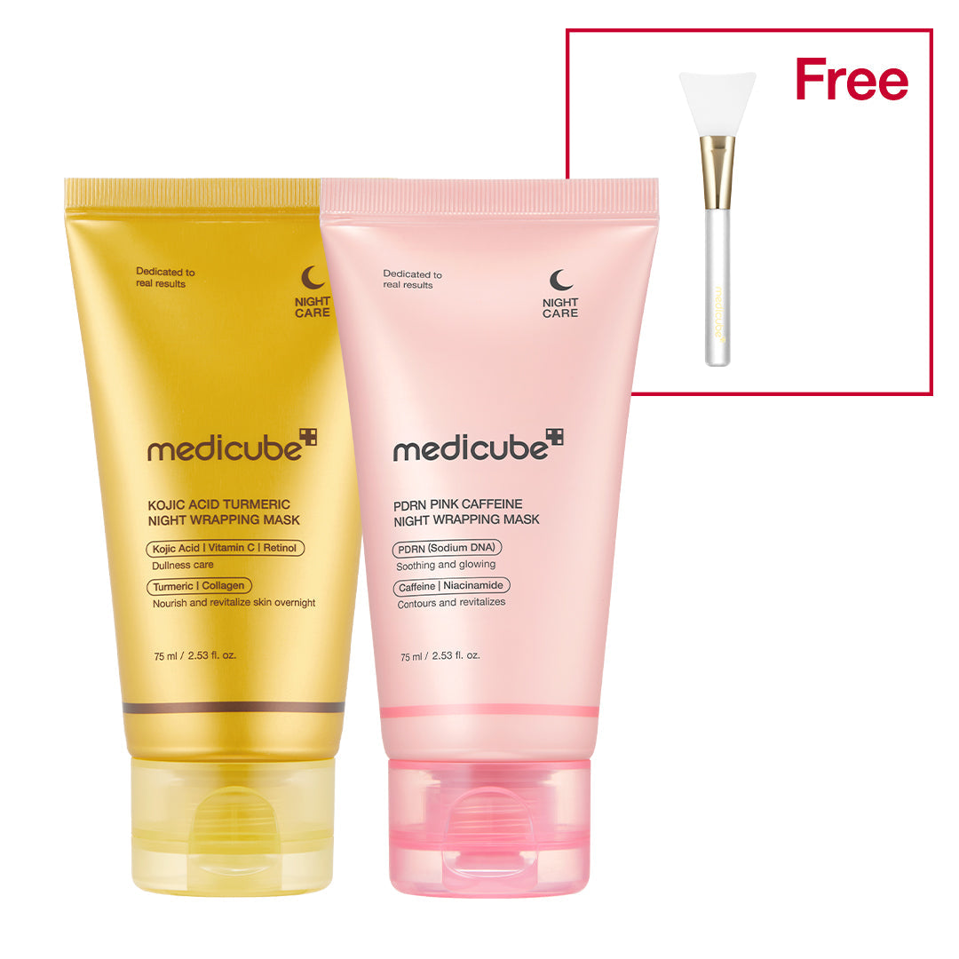 Medicube PDRN Pink Caffeine Night Wrapping Mask - nocna maska modelująca peel-off z kofeiną i peptydami 75 ml