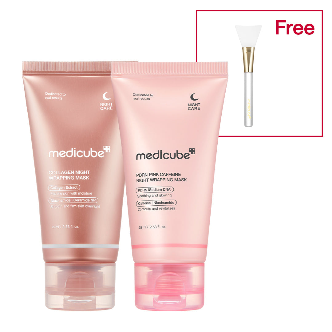 Medicube PDRN Pink Caffeine Night Wrapping Mask - nocna maska modelująca peel-off z kofeiną i peptydami 75 ml