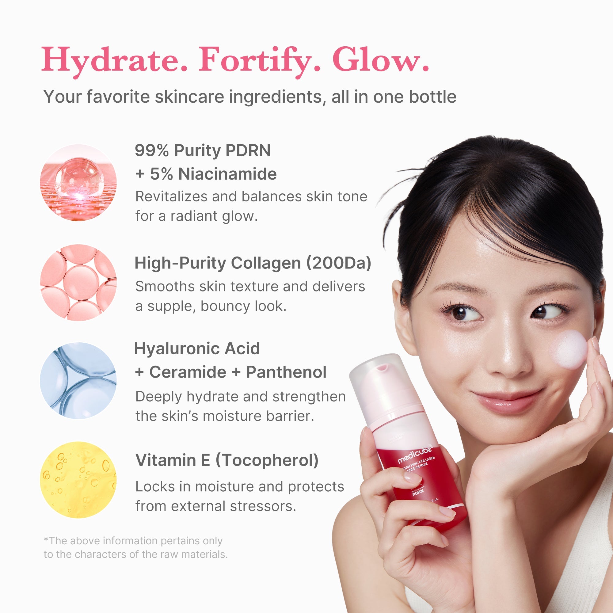 Medicube PDRN Pink Collagen Bubble Serum - rozświetlające serum ujędrniające w formie bąbelkowej do twarzy 95 ml