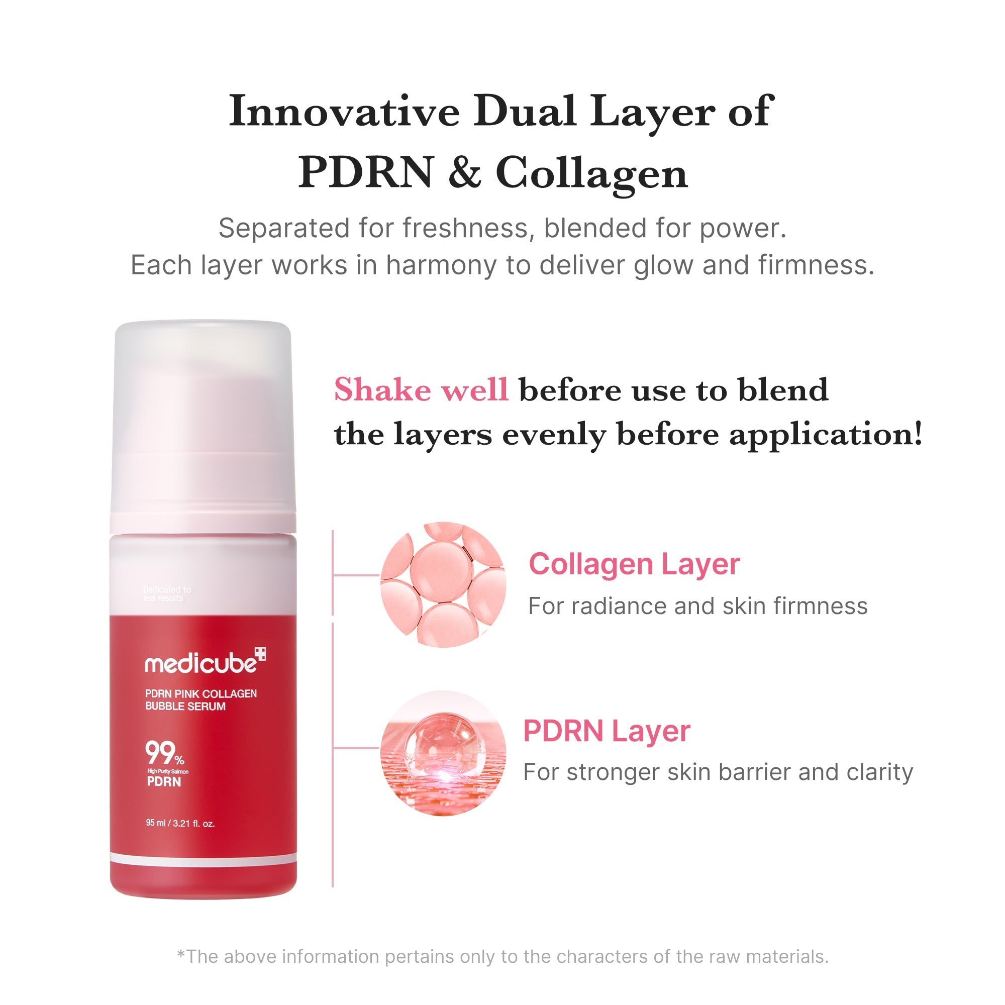 Medicube PDRN Pink Collagen Bubble Serum - rozświetlające serum ujędrniające w formie bąbelkowej do twarzy 95 ml
