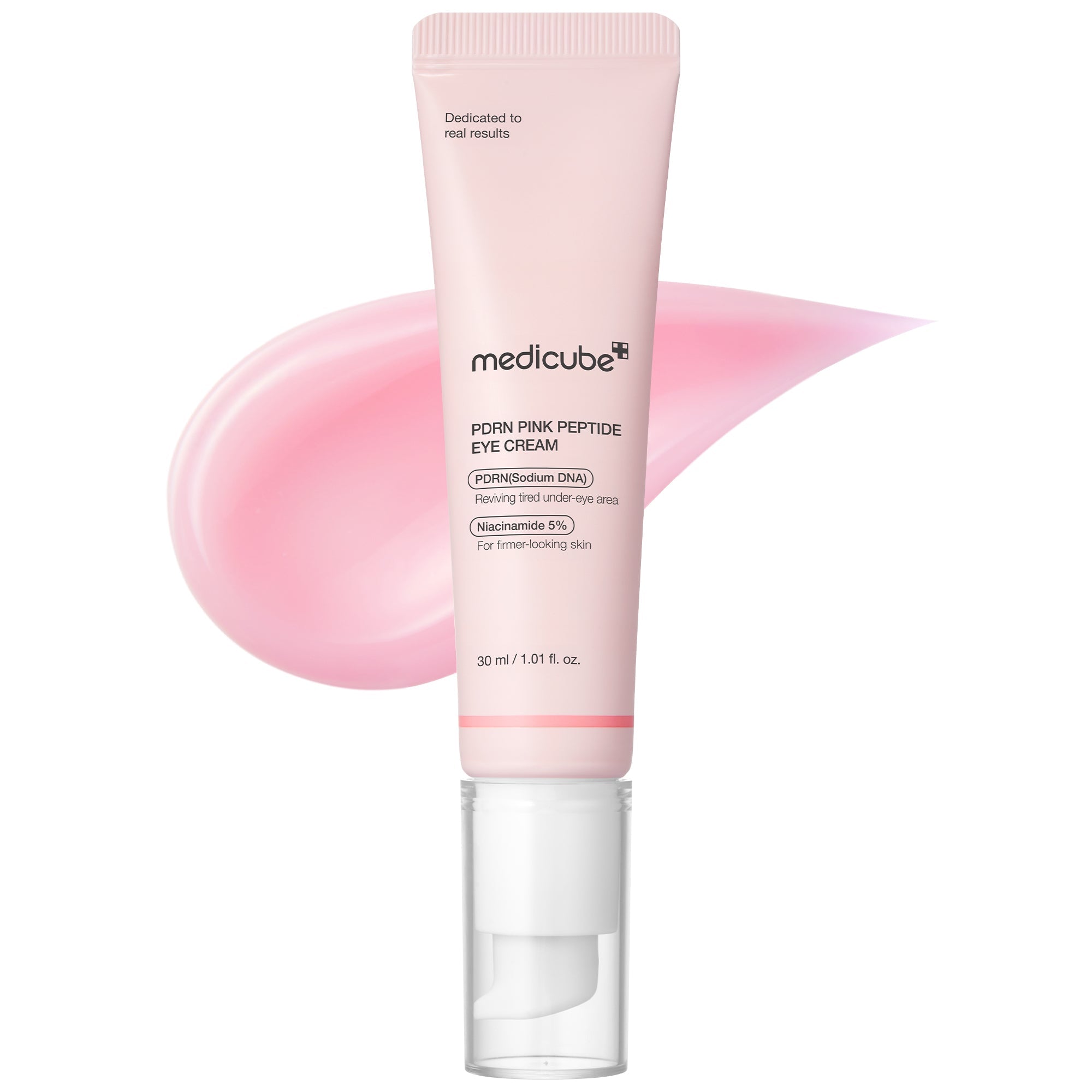 Medicube PDRN Pink Peptide Eye Cream - rozświetlający krem pod oczy z PDRN i retinolem 30 ml