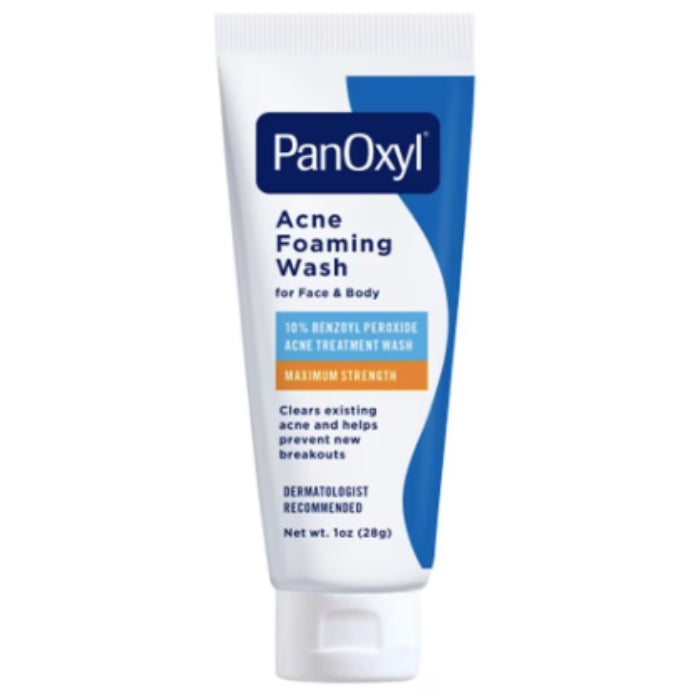 PanOxyl Acne Foaming Wash - pianka myjąca z 10% Benzoyl Peroxide na trądzik twarzy i ciała