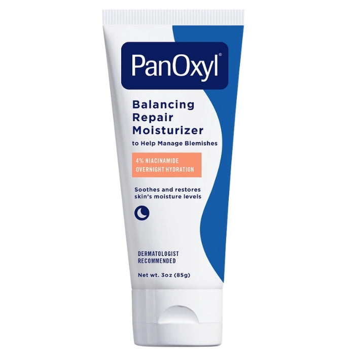PanOxyl PM Balancing Repair Moisturizer - nawilżający krem na noc z niacynamidem i ceramidami 100 g