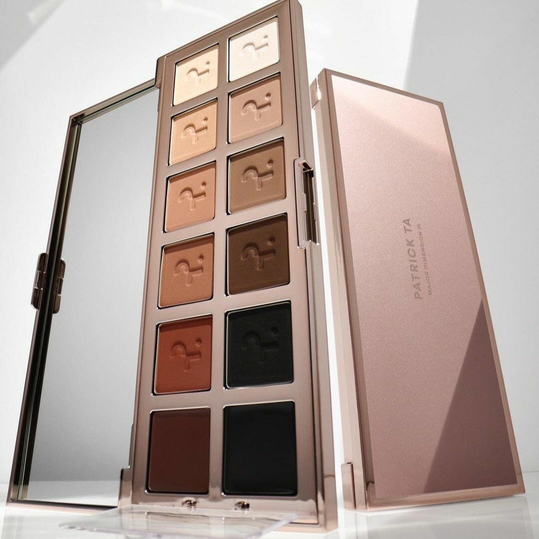 Patrick Ta Major Dimension II Rose Eyeshadow Palette - 12 matte eyeshadows in neutral tones 200 g