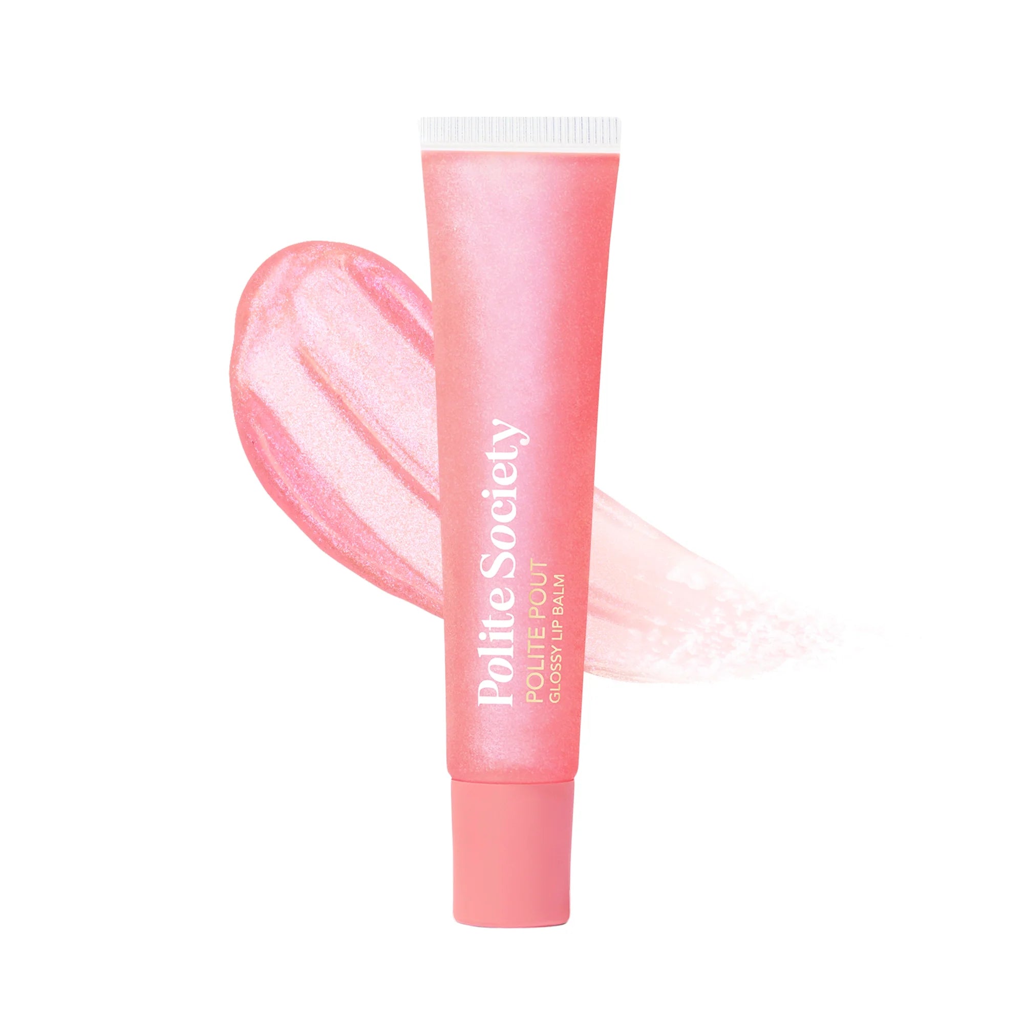 Polite Society Polite Pout Glossy Lip Balm - błyszczący balsam do ust z olejkami w odcieniu mauve berry