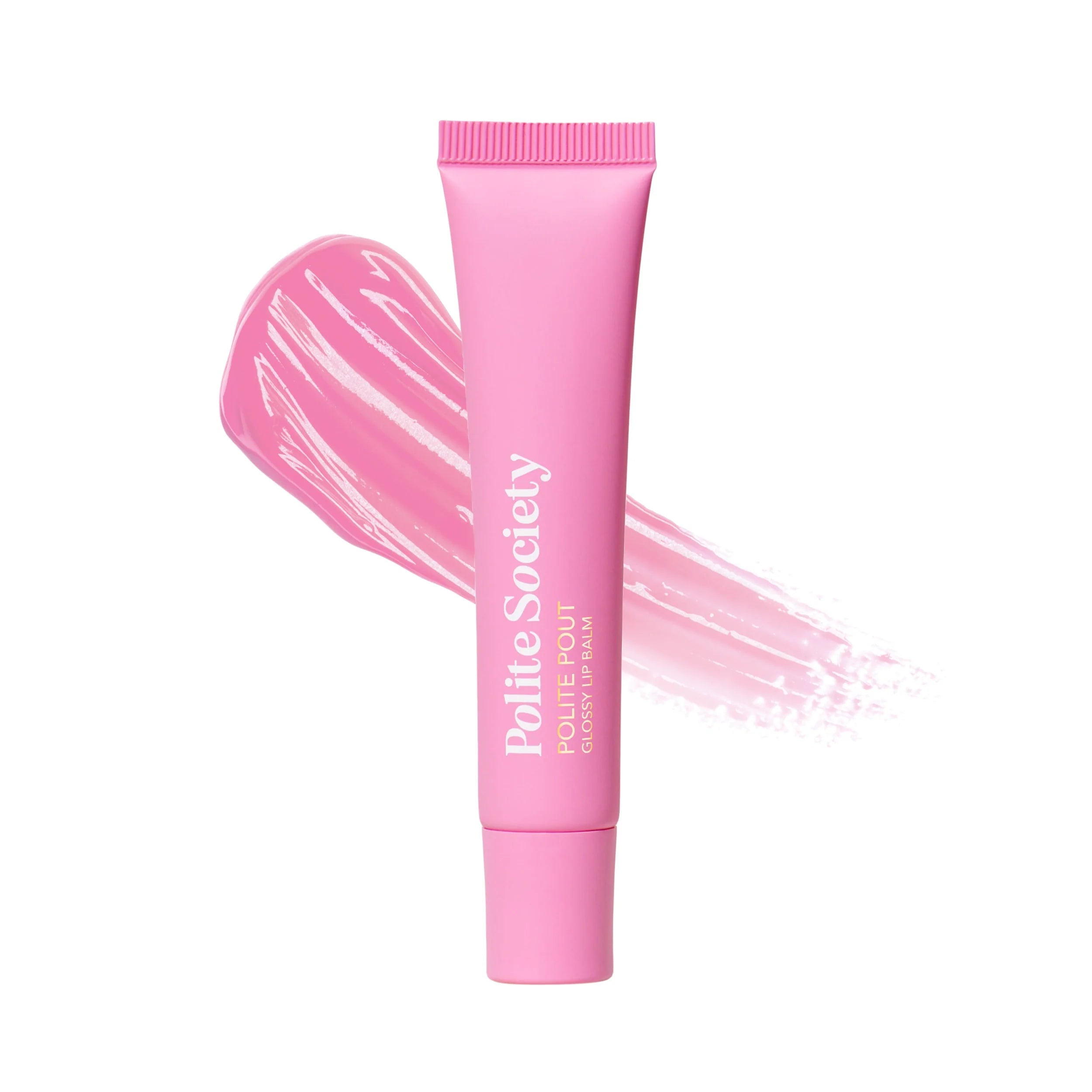 Polite Society Polite Pout Glossy Lip Balm - błyszczący balsam do ust z olejkami w odcieniu mauve berry
