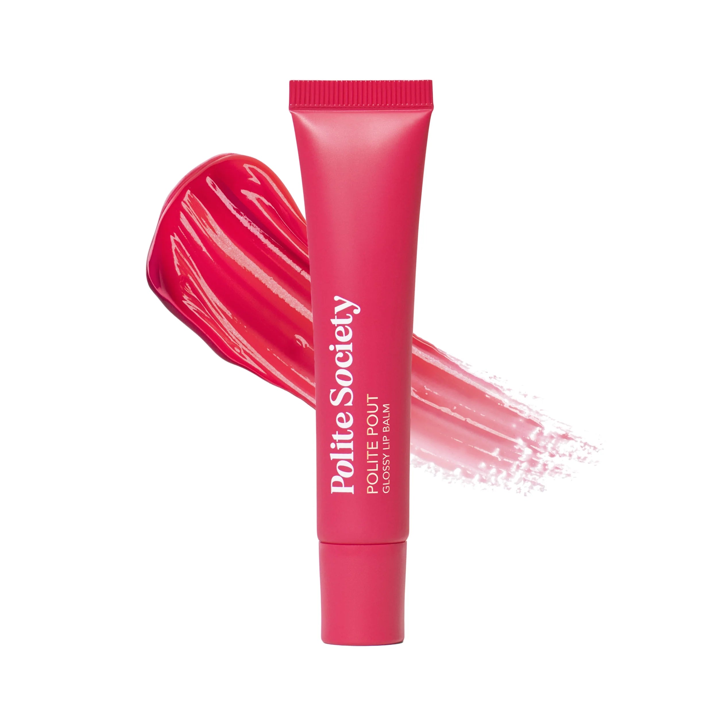 Polite Society Polite Pout Glossy Lip Balm - błyszczący balsam do ust z olejkami w odcieniu mauve berry