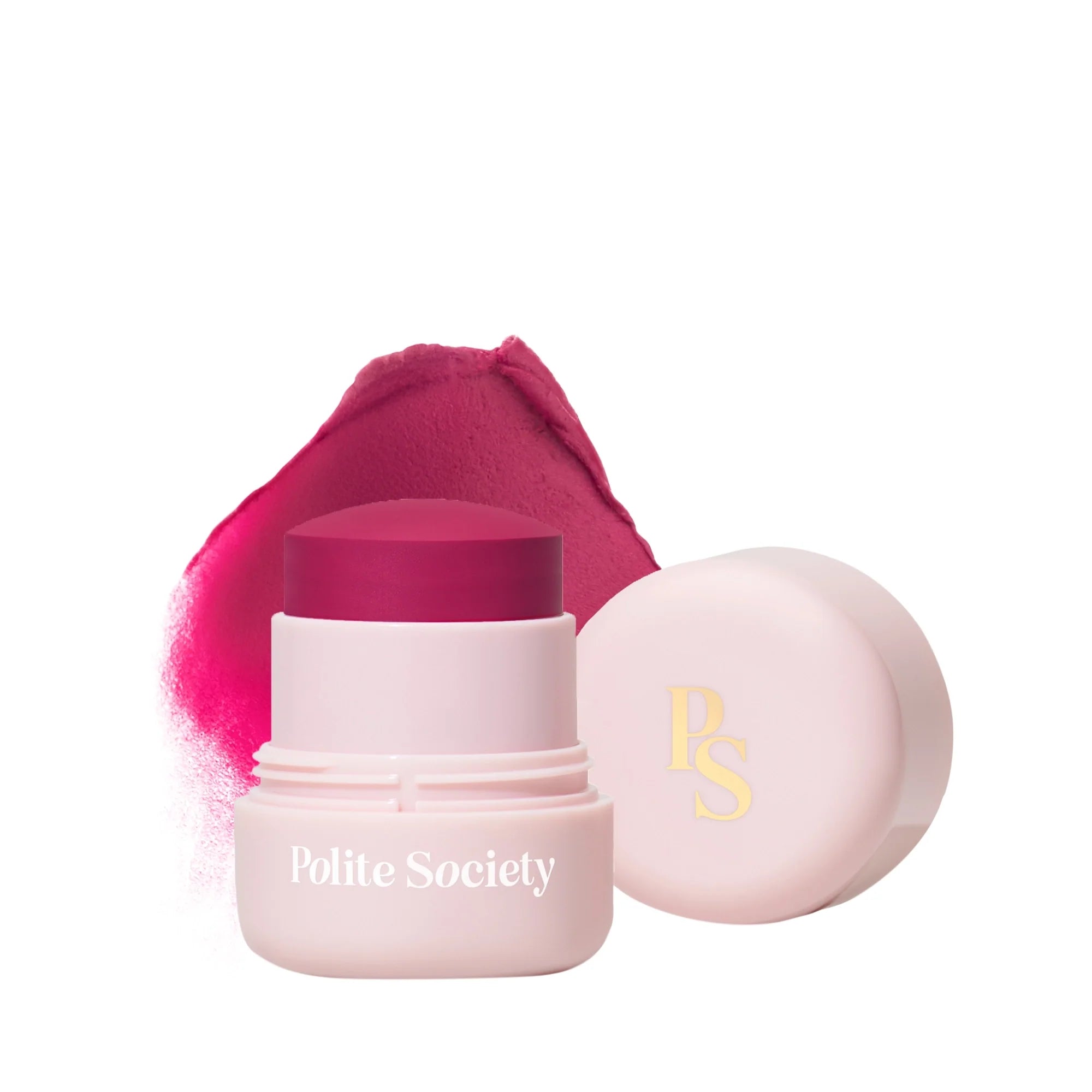 Polite Society Go Flush Pops Powder Blush Stick - różowy pudrowy róż w sztyfcie o hybrydowej formule 9 g