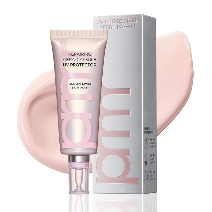 Primera Repairing Cera-Capsule UV Protector Tone Up Priming - ochronna baza pod makijaż SPF50+ z ceramidami i efektem tone-up 40 ml