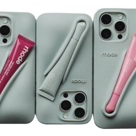Rhode Lip Case - silikonowe etui na iPhone z uchwytem na błyszczyk, kolory podstawowe