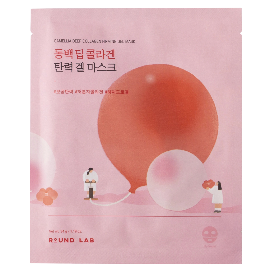Round Lab Camellia Deep Collagen Firming Mask - ujędrniająca maska hydrożelowa z kompleksem CAMELLIA COLLAGENOL™ 34 g