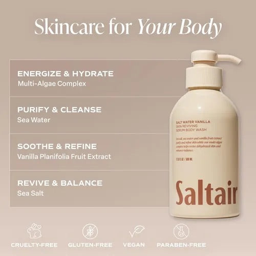 Saltair Serum Body Wash Salt Water Vanilla 500 ml - ujecie dodatkowe