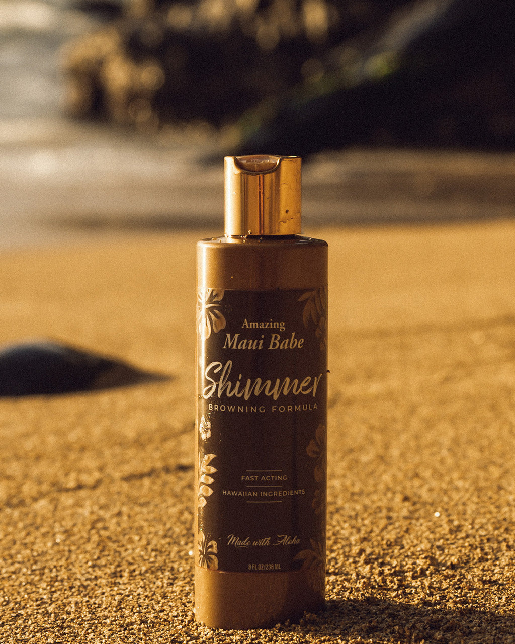 Maui Babe Amazing Maui Babe Shimmer Browning Lotion - przyspieszacz opalania ze złotymi drobinkami shimmeru 236 ml