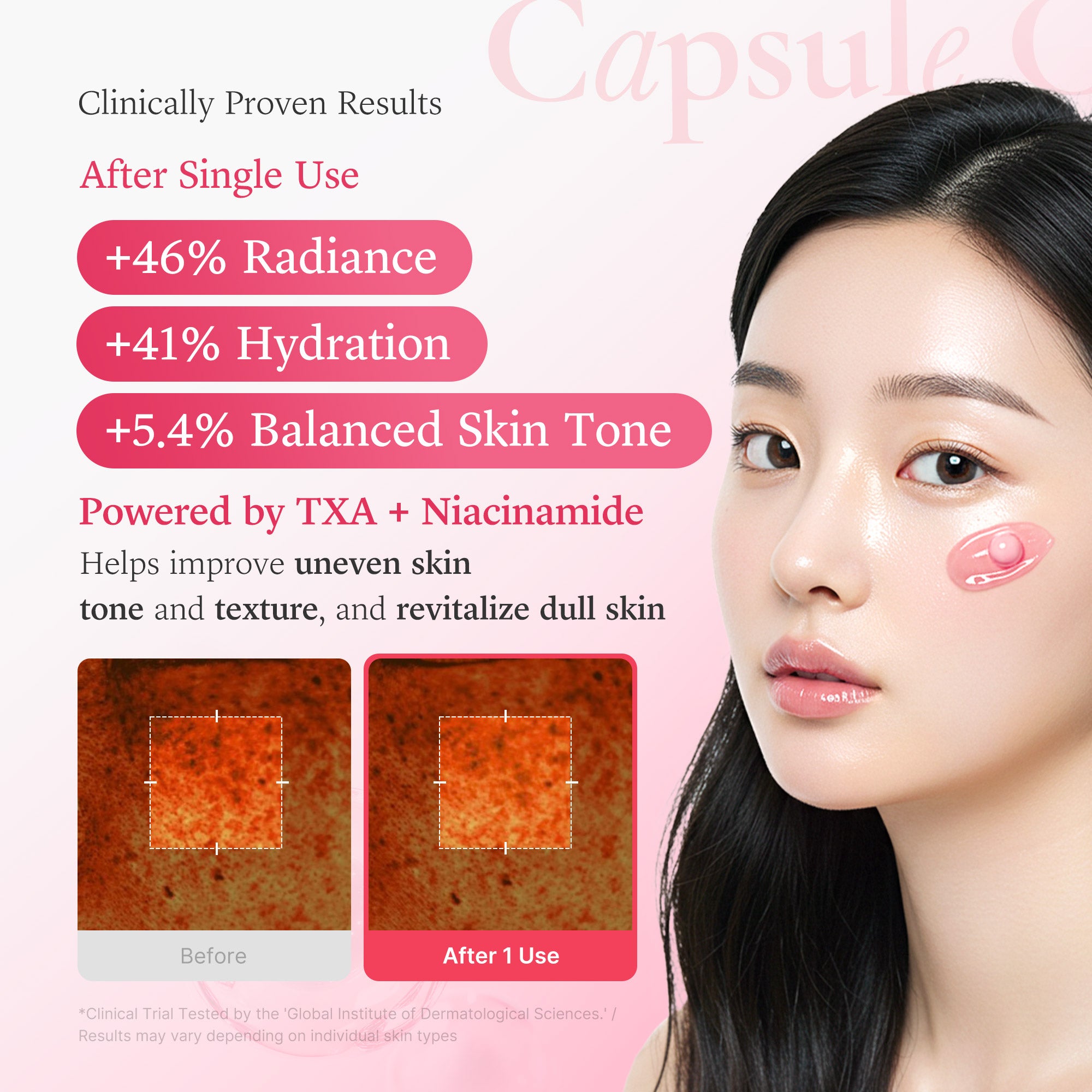 Medicube Red Concealing TXA Niacinamide Capsule Cream - rozjaśniający krem do twarzy z kapsułkami TXA i niacynamidem 55 g