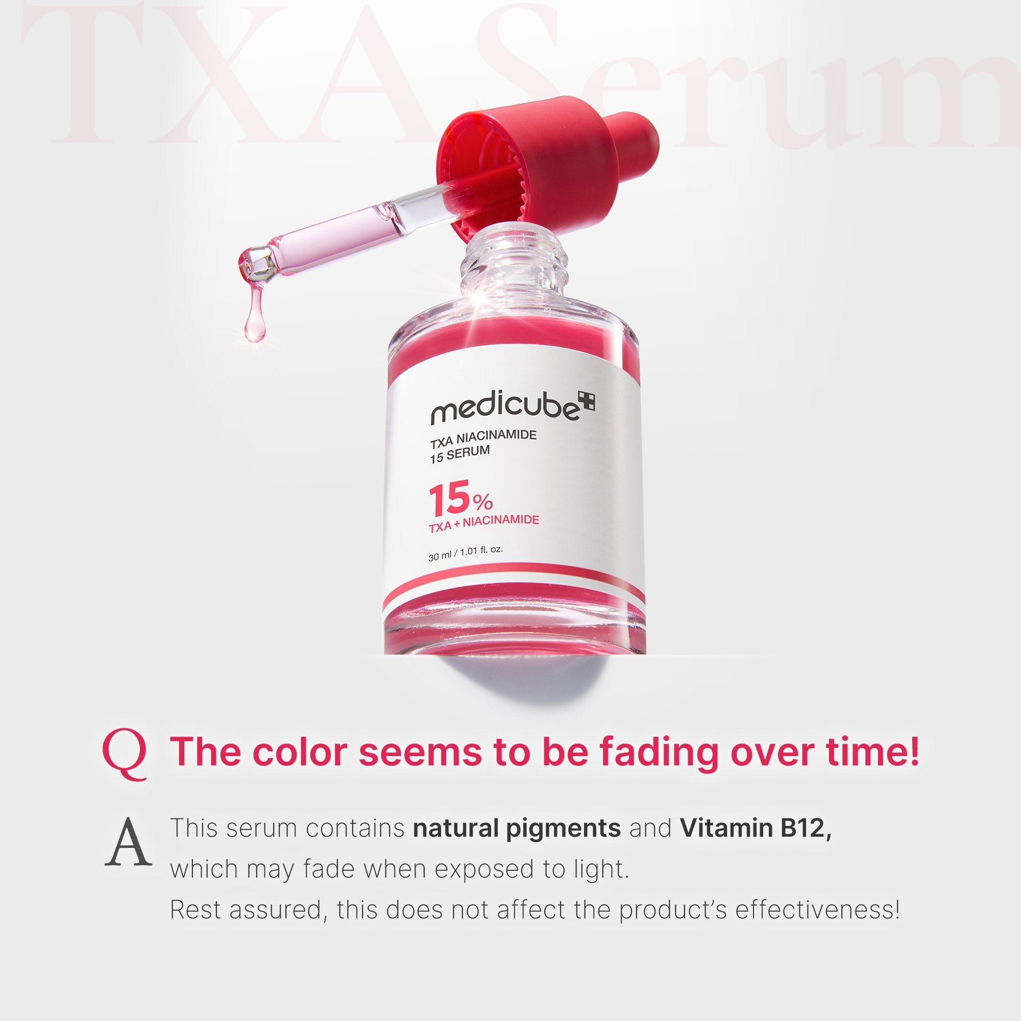 Medicube Red TXA Niacinamide 15 Dark Spot Serum with Tranexamic Acid 30ml