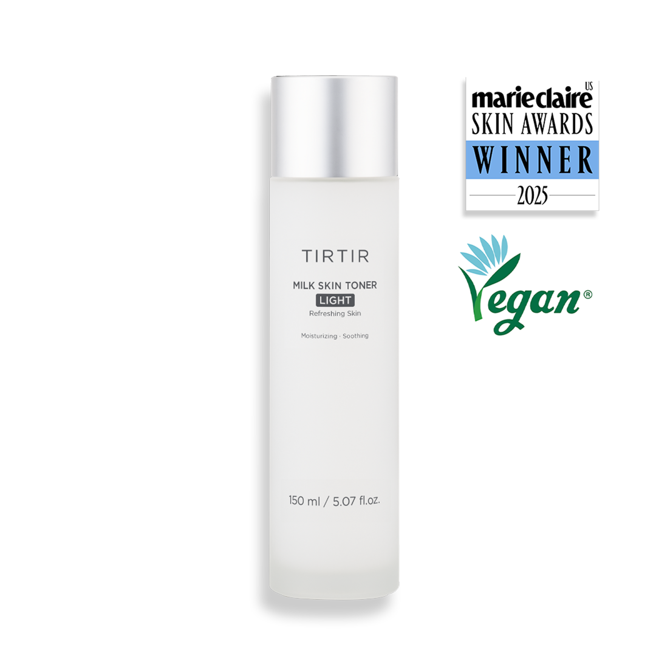 TIRTIR Milk Skin Toner Light - moisturizing toner with niacinamide and ceramides