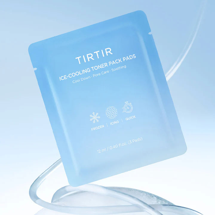 Tirtir Ice Cooling Toner Pack Pad - chłodzące płatki tonizujące do twarzy z erytrytolem i kwasem hialuronowym 84 sztuki (12 x 7 sztuk)