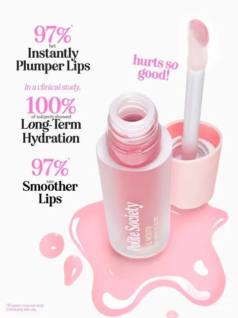 Polite Society B.I.G. Mouth Lip Plumping Oil Gloss The O.G. - powiększający olejek-błyszczyk do ust 3 ml