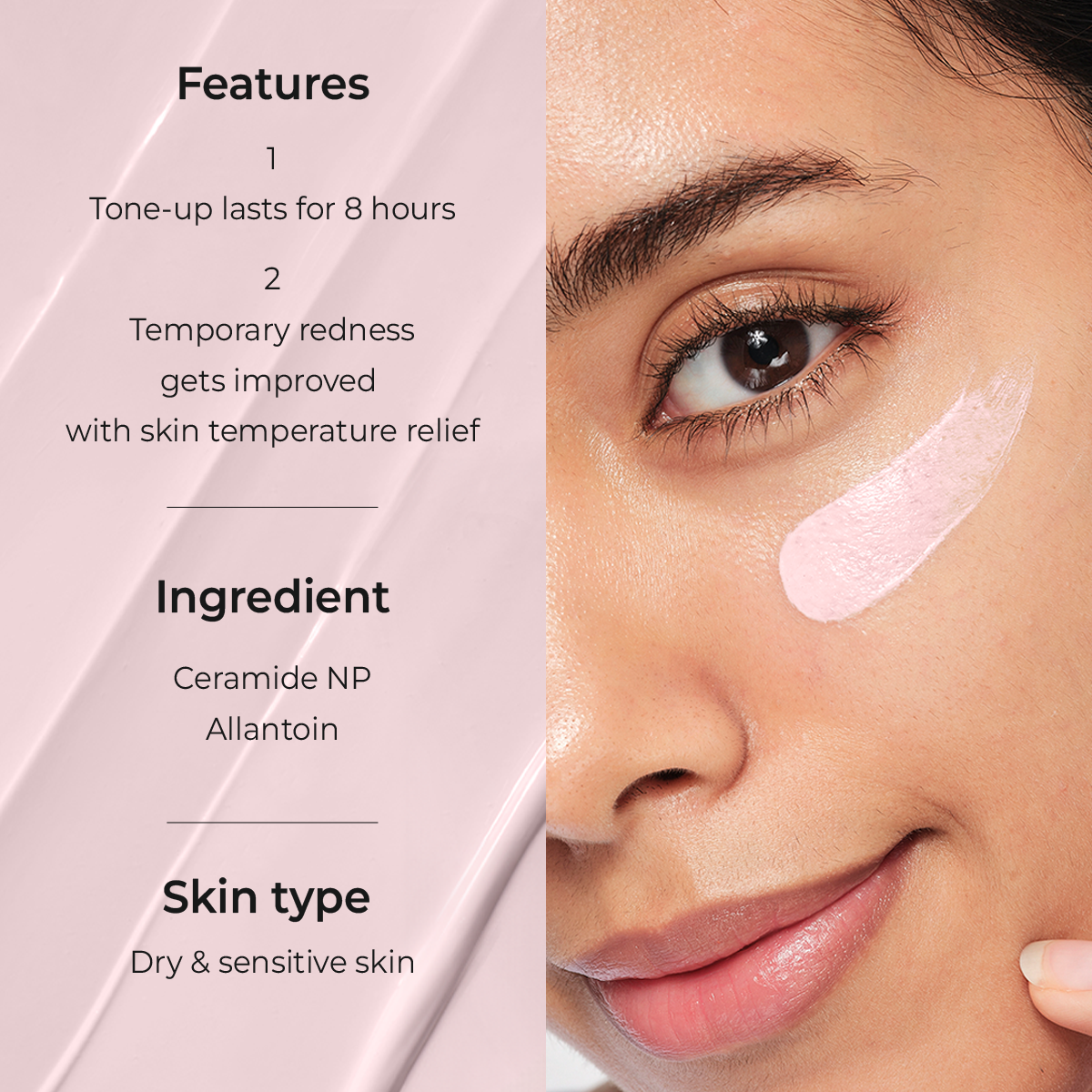 Aestura Derma UV 365 Red Calming Tone-Up Sunscreen - krem ochronny z filtrem SPF50+ łagodzący zaczerwienienia 40 ml
