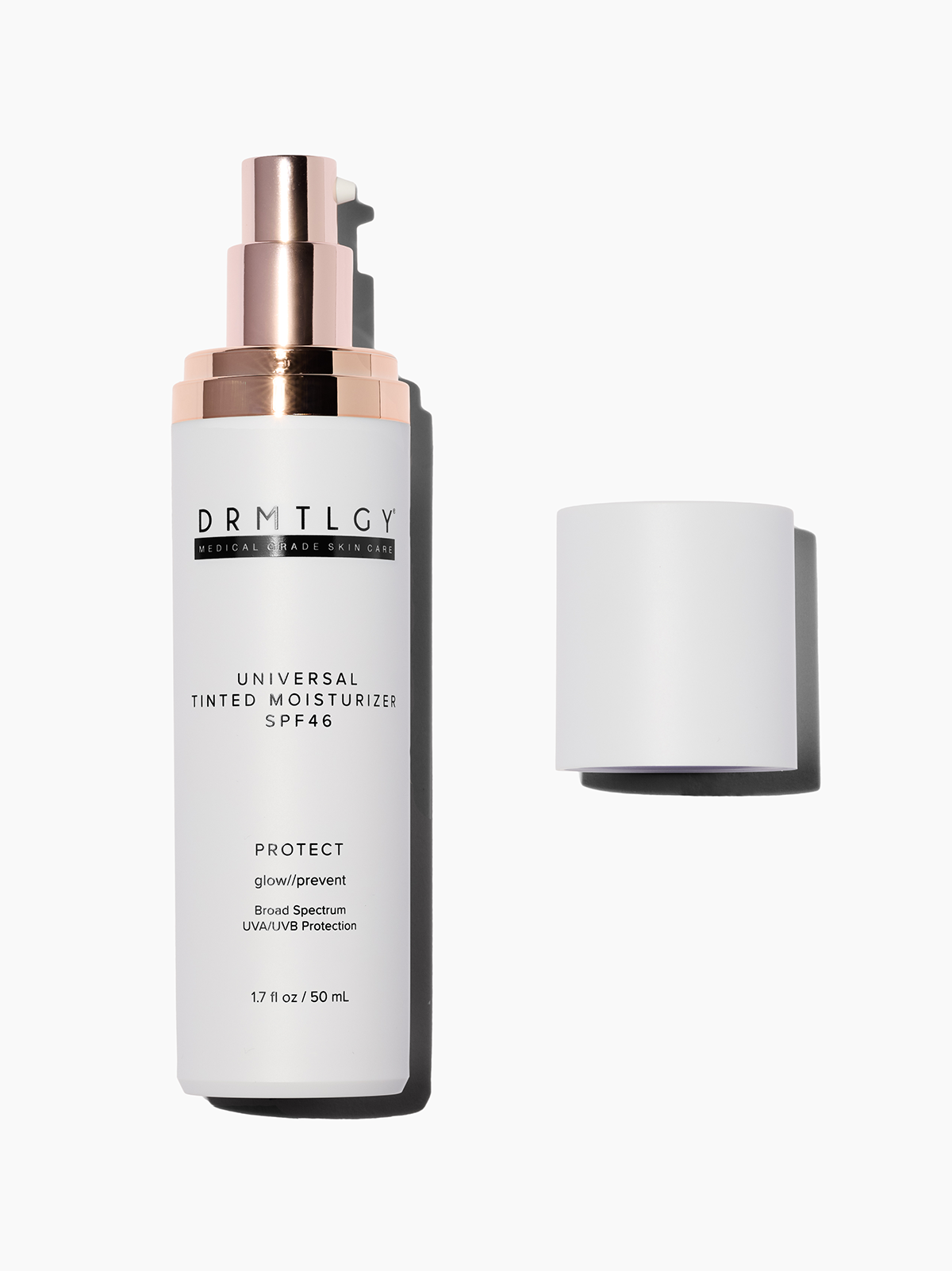 DRMTLGY Universal Tinted Moisturizer SPF 46 - koloryzujący krem nawilżający CC z filtrem i kwasem hialuronowym 50 ml