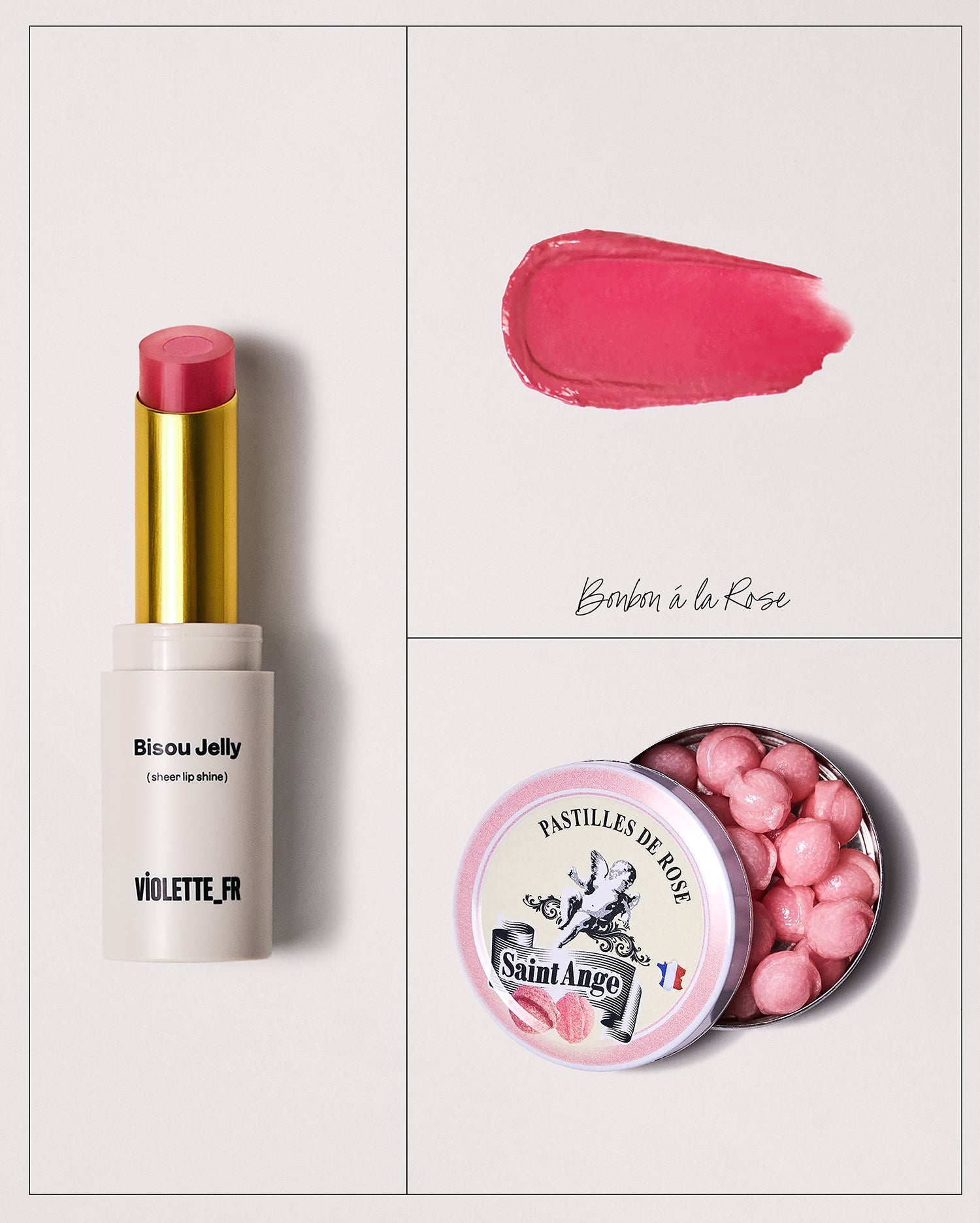 Violette_FR Bisou Jelly Sheer Shine Lipstick - nawilżająca szminka z żelową warstwą i witaminą E 2.5 g
