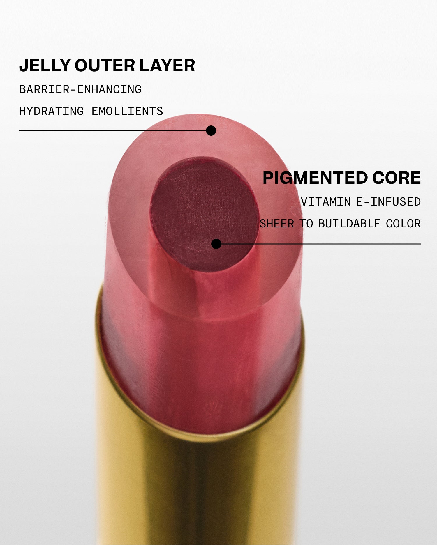 Violette_FR Bisou Jelly Sheer Shine Lipstick - nawilżająca szminka z żelową warstwą i witaminą E 2.5 g