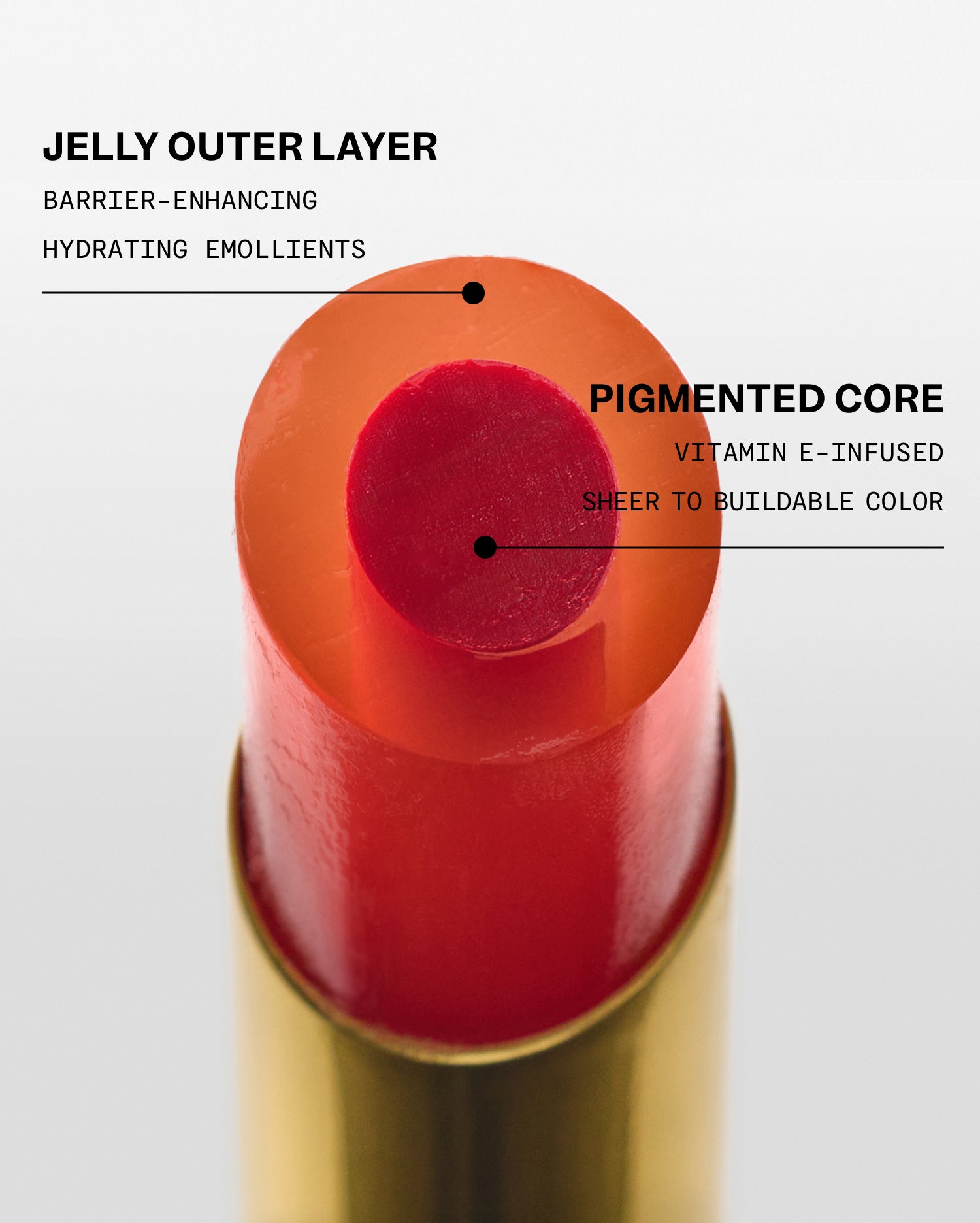 Violette_FR Bisou Jelly Sheer Shine Lipstick - nawilżająca szminka z żelową warstwą i witaminą E 2.5 g