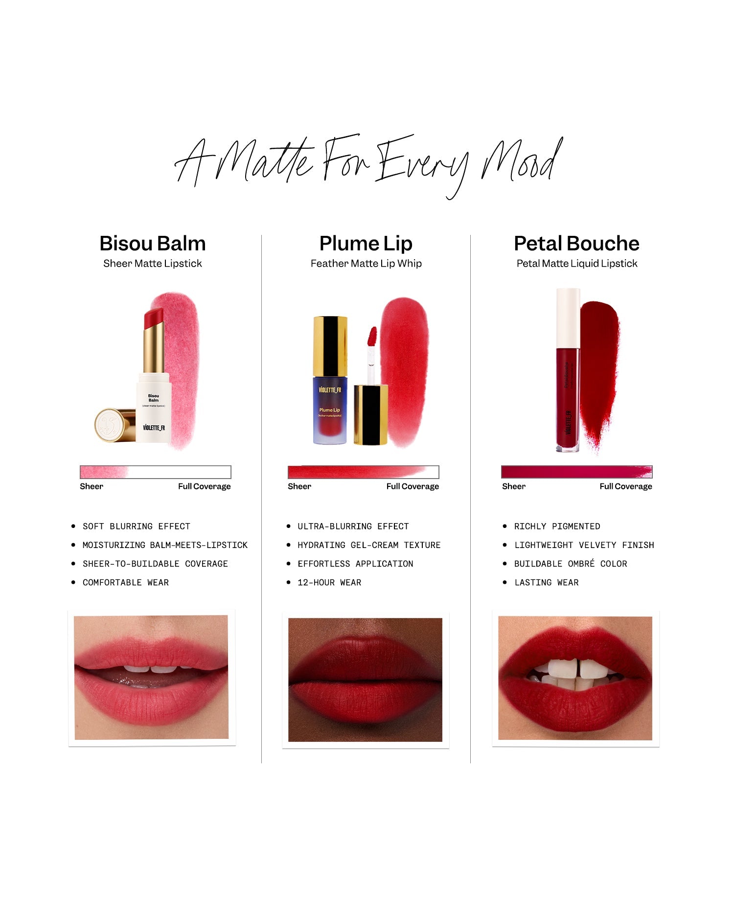 Violette FR Bisou Plume Lip Feather Matte Lip Whip