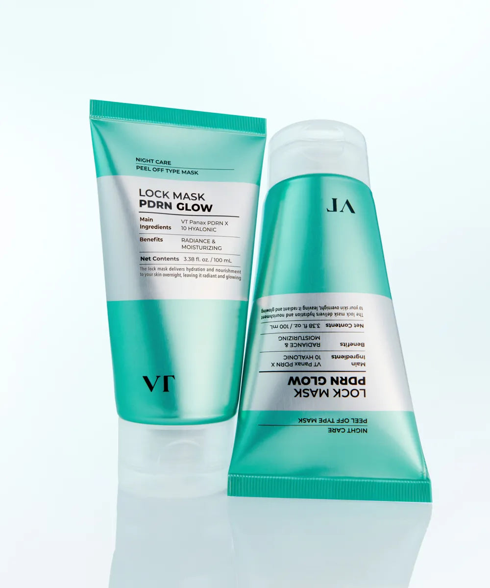 VT Cosmetics PDRN Essence Glow Lock Mask - rozświetlająca maska do twarzy w żelu z PDRN 100 ml