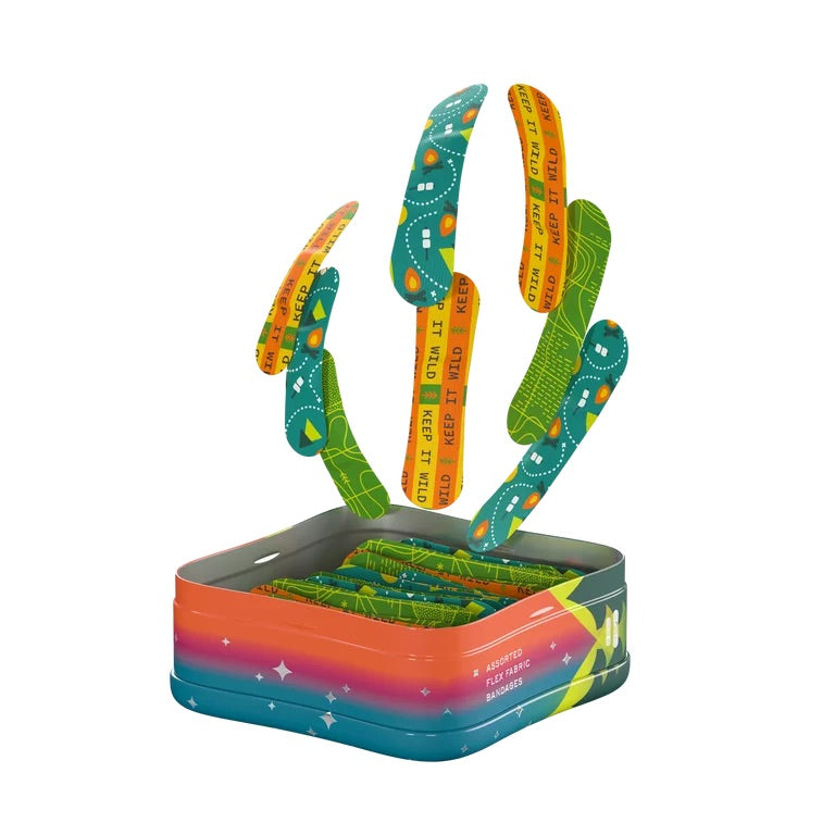 Welly Bravery Badges Camping Flex Fabric Bandages — Plastry opatrunkowe wzory turystyczne 48 sztuk