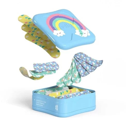 Welly Bravery Badges Rainbow — Kolorowe plastry opatrunkowe 48 sztuk
