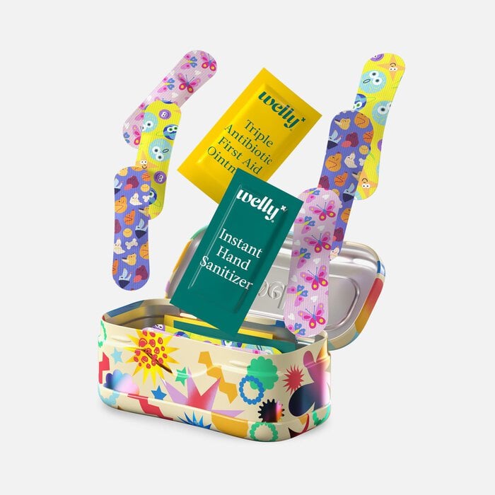 Welly Kid's Quick Fix Colorwash First Aid Kit Multi-Color — Zestaw Pierwszej Pomocy dla Dzieci 24 szt.