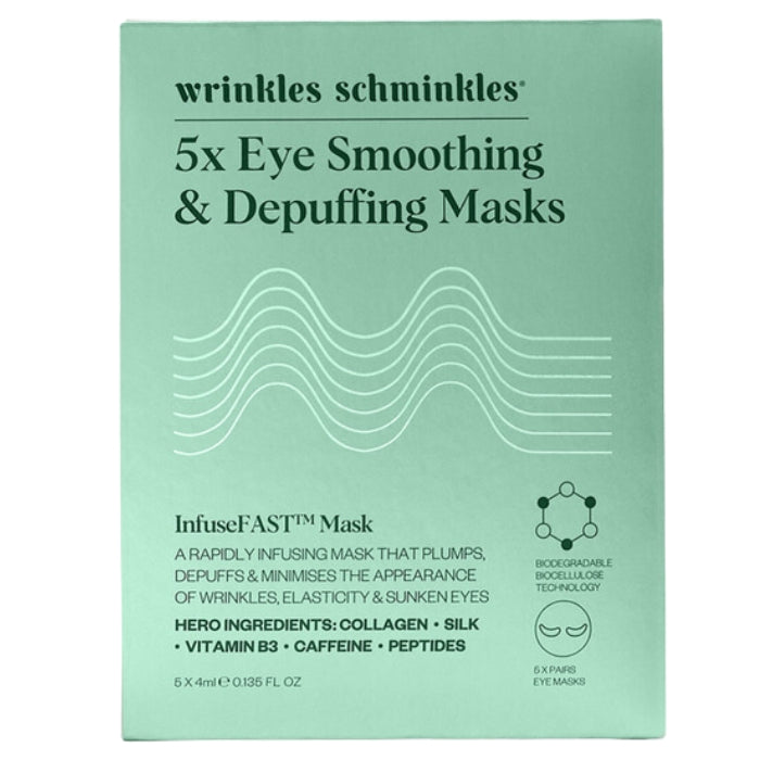Wrinkles Schminkles Eye Smoothing & Depuffing Mask - wygładzające płatki pod oczy z MYOXINOL® i peptydami 5 par