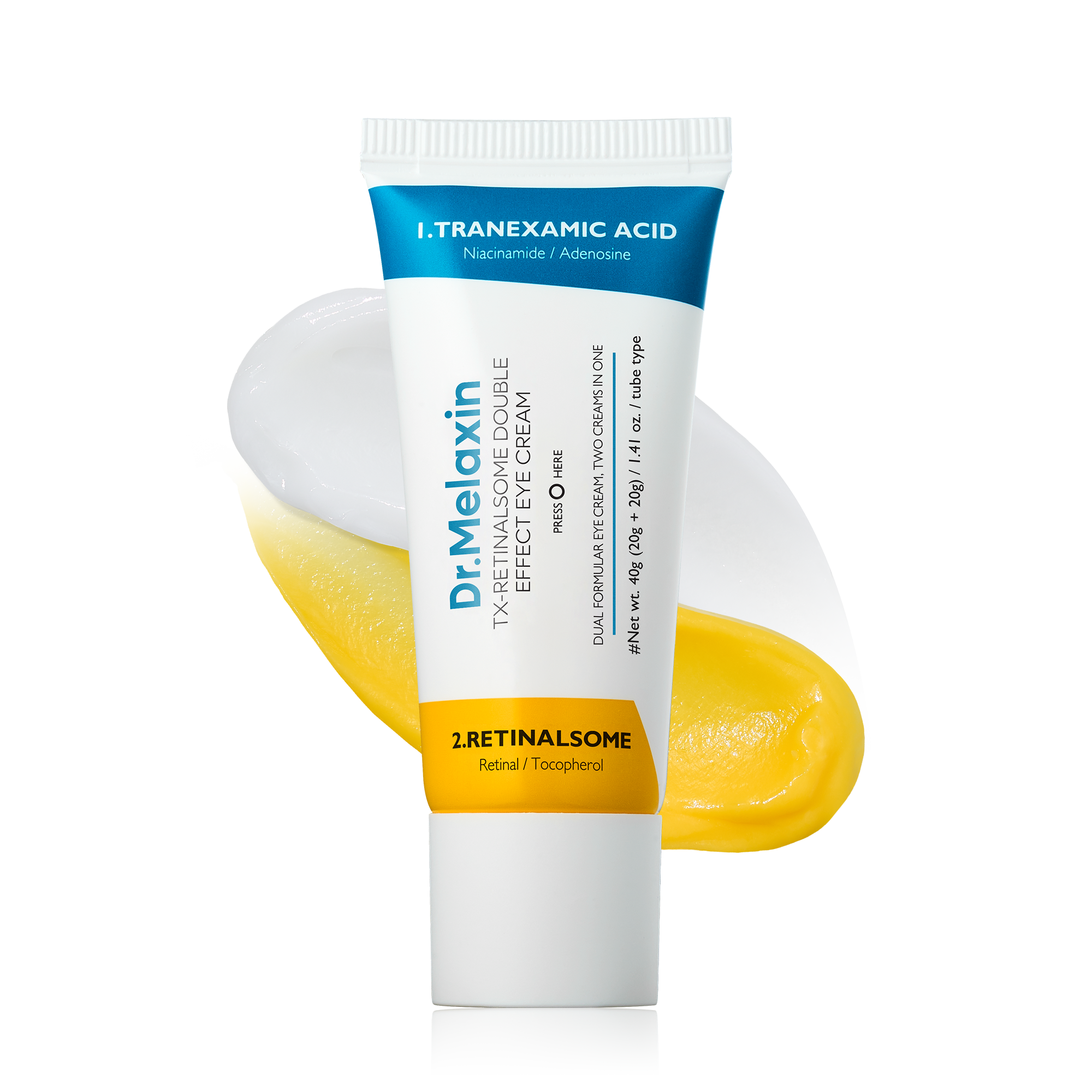 Dr.Melaxin TX-Retinalsome Double Effect Eye Cream - rozjaśniający krem pod oczy z Retinalem i Tranexamic Acid 4 g