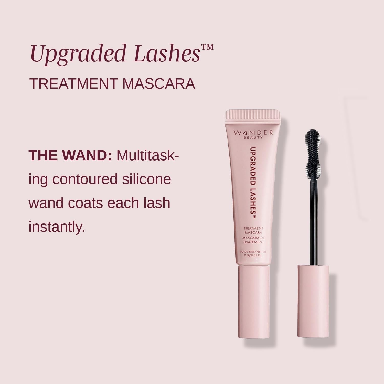 Wander Beauty Upgraded Lashes Treatment Mascara - tusz do rzęs pogrubiający z peptydami Jet Black 3,5 g