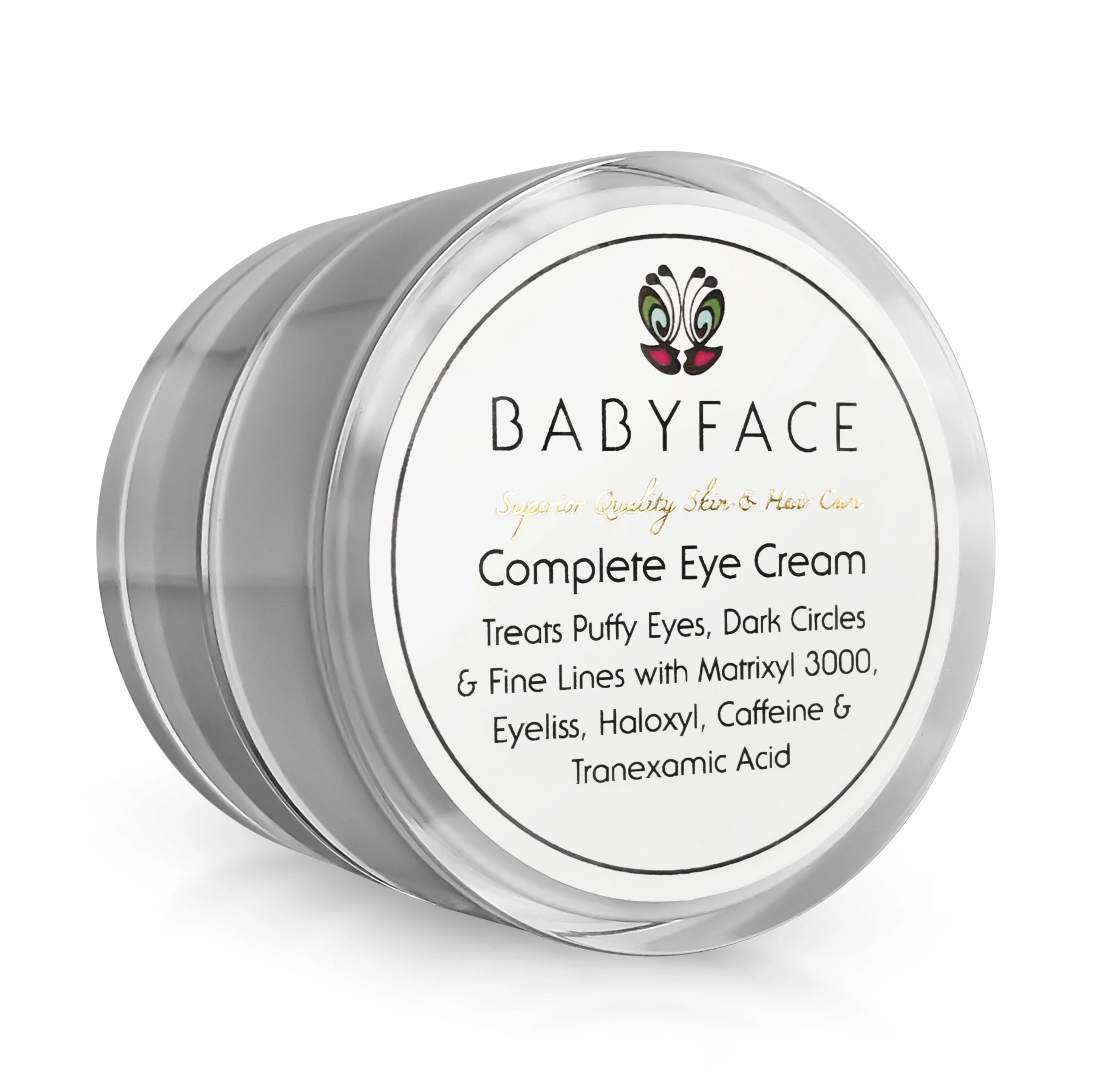 Babyface Complete Eye Cream - kompleksowy krem pod oczy z kofeiną, Haloxyl, Eyeliss i Matrixyl 15 ml