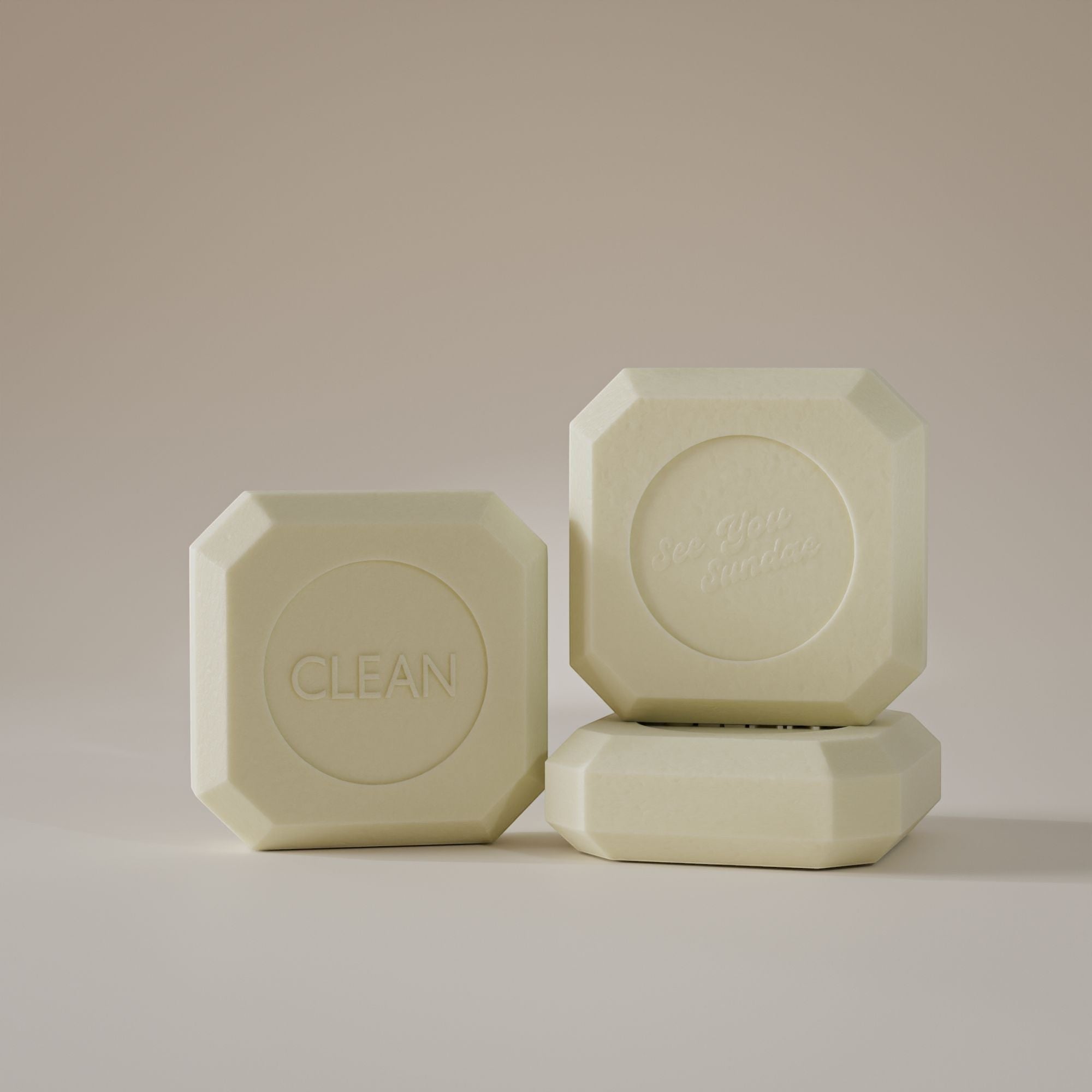 Sundae See You The Clean Bar Soap - przyjazna dla opalenizny nawilżająca kostka myjąca do ciała i twarzy 300g