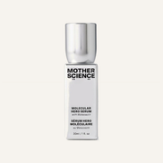Mother Science Molecular Hero Serum 30 ml - srebrna butelka z metaliczną nakrętką, widok z przodu | Ellemania