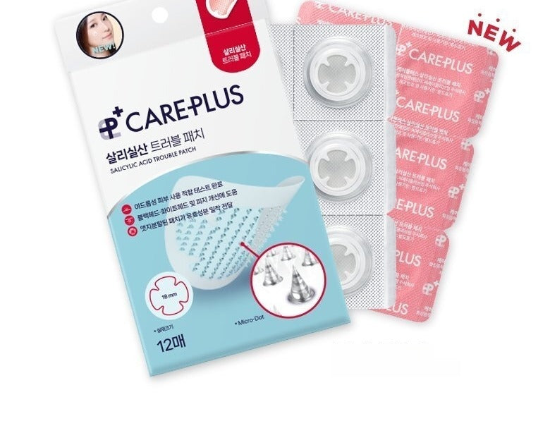 Care Plus Salicylic Acid Trouble Patch - opakowanie z blistrami plastrów | Ellemania
