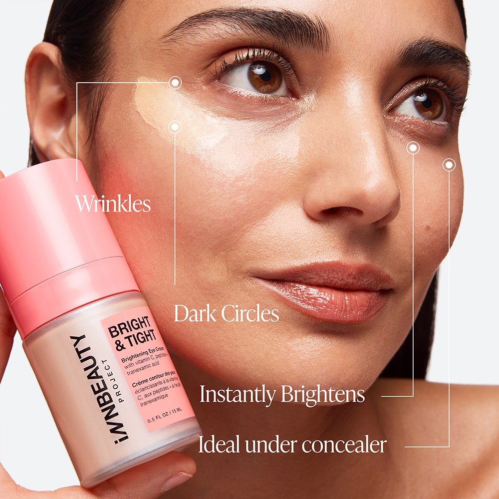 iNNBEAUTY PROJECT Bright & Tight Eye Cream - rozjaśniający krem pod oczy z witaminą C i kwasem traneksamowym 15 ml
