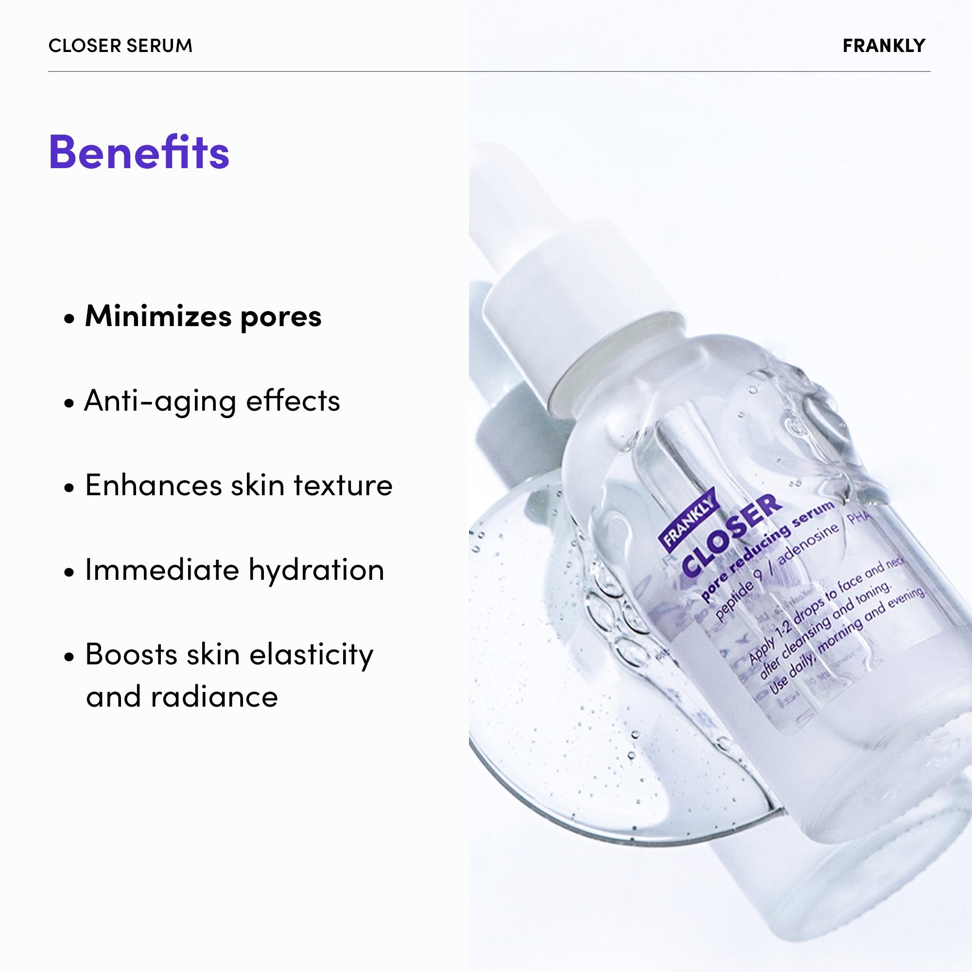 Frankly Closer Pore Reducing Serum 60ml